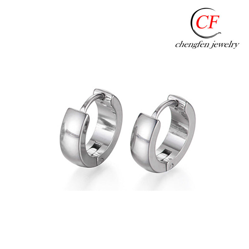 Titanium Steel Metal Fashion Trend Stainless Earrings