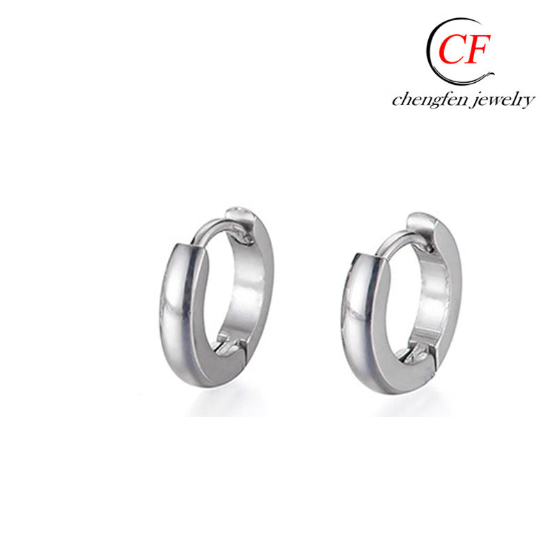 Titanium Steel Metal Fashion Trend Stainless Earrings