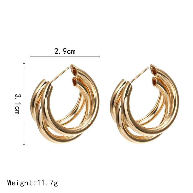 Wind Shaped Environmental Protection Petite Graceful Earrings