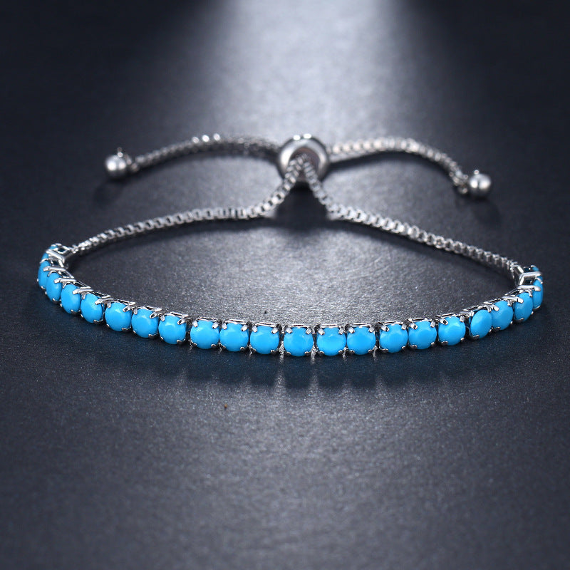 Women's Zircon Pull Fashion Simple Adjustable Box Bracelets