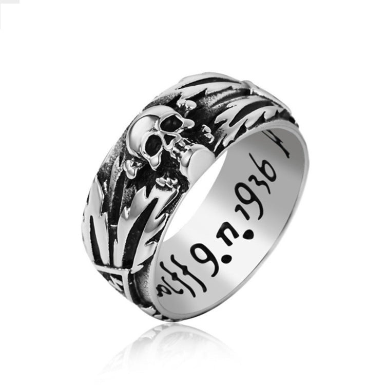 Fashion Punk Carved Skull Personality Jewelry Rings