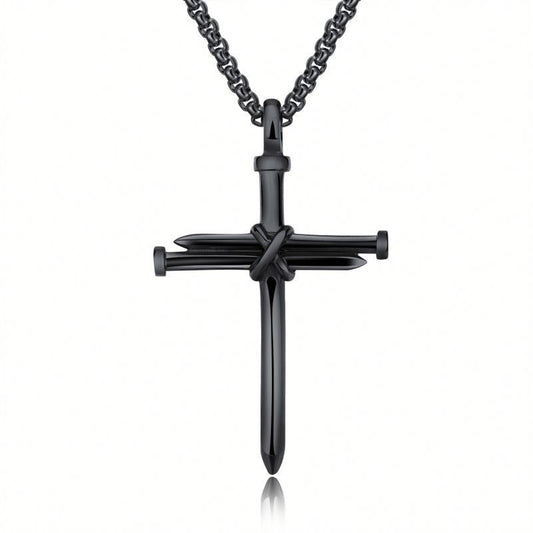Women's & Men's Punk Nail Cross Classic Simple Multicolor Necklaces