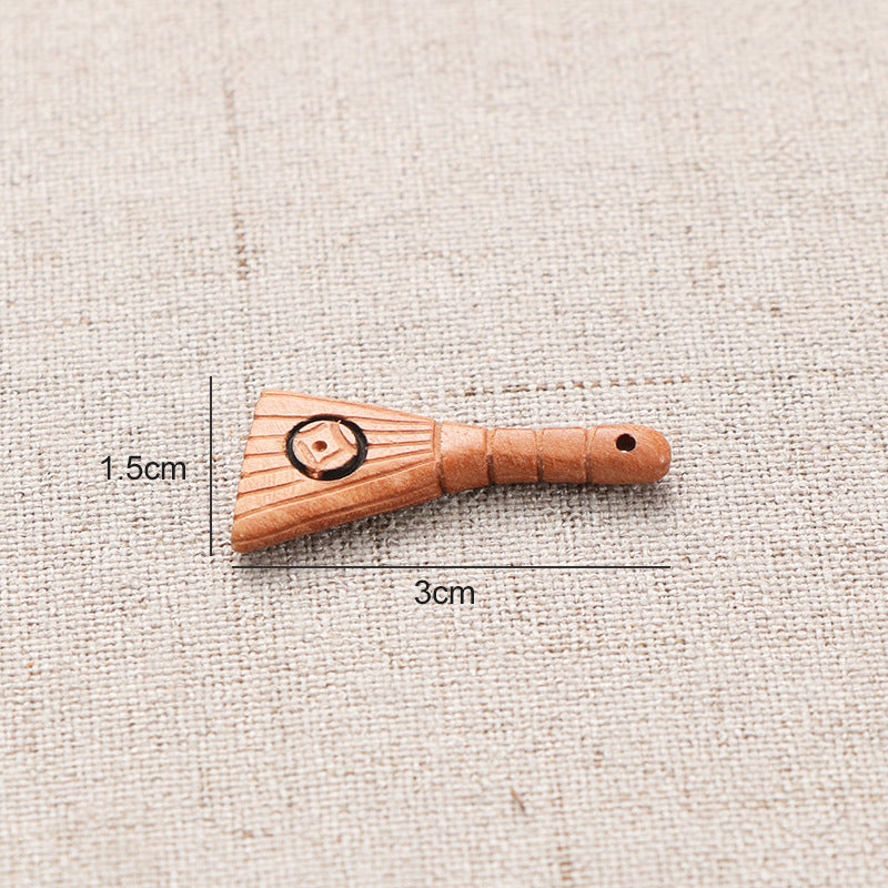 Peach Wood Clipper Small Comb Broom Steamer Bracelet