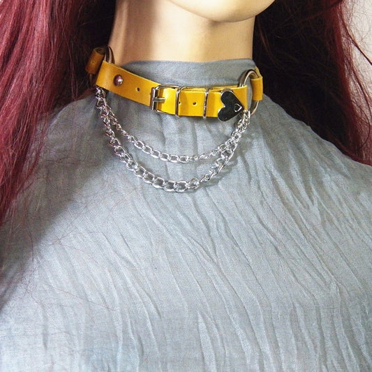 Graceful Irregular Love Punk Clavicle Chain Collar