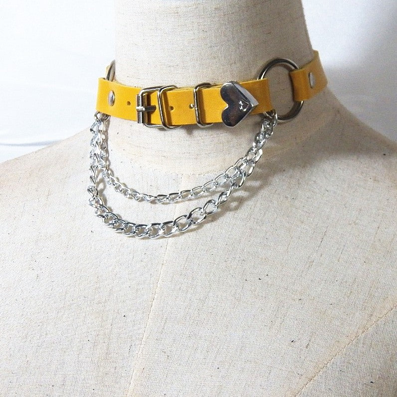 Graceful Irregular Love Punk Clavicle Chain Collar
