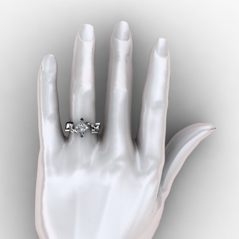Women's & Men's Personality Trend Irregular Shape Twisted Punk Ring