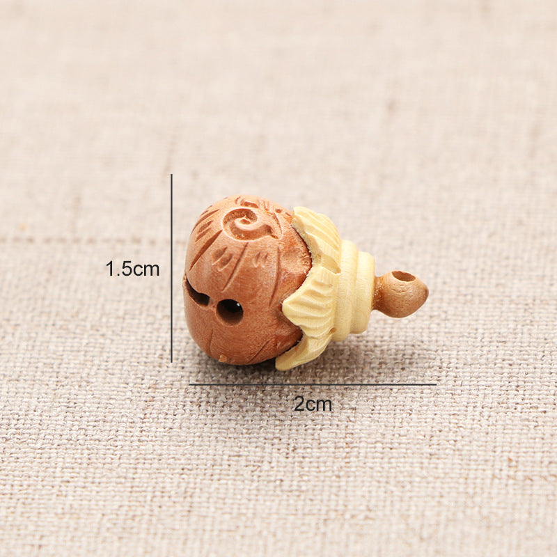 Head Chinese Block Fish Flower Two-color Pendants