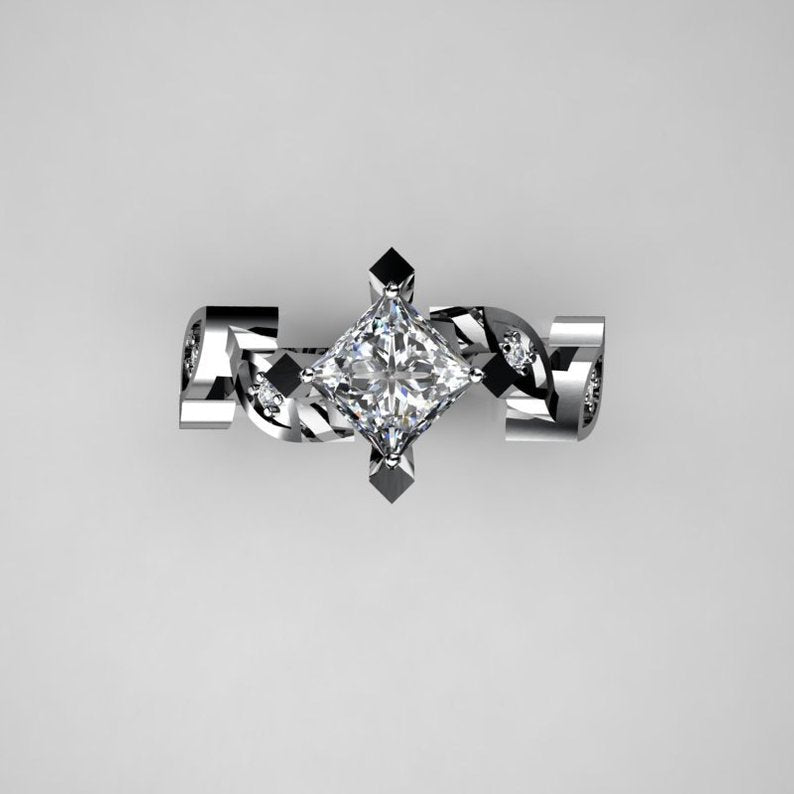 Women's & Men's Personality Trend Irregular Shape Twisted Punk Ring