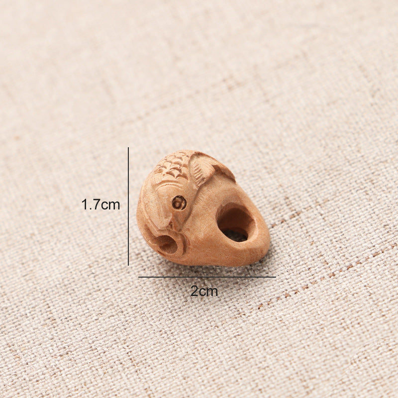 Head Chinese Block Fish Flower Two-color Pendants