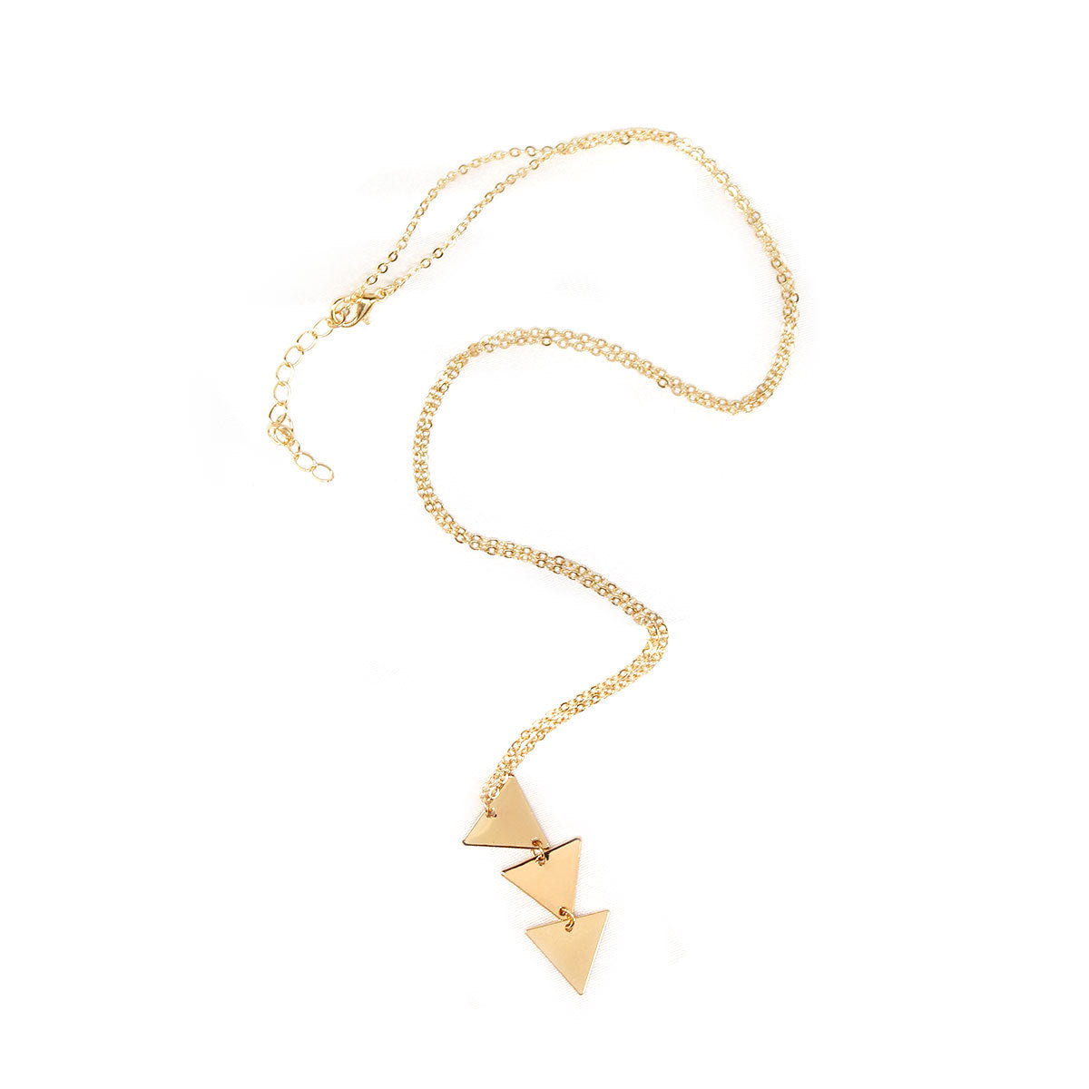 Three Triangle Female Creative Clavicle Chain Necklace