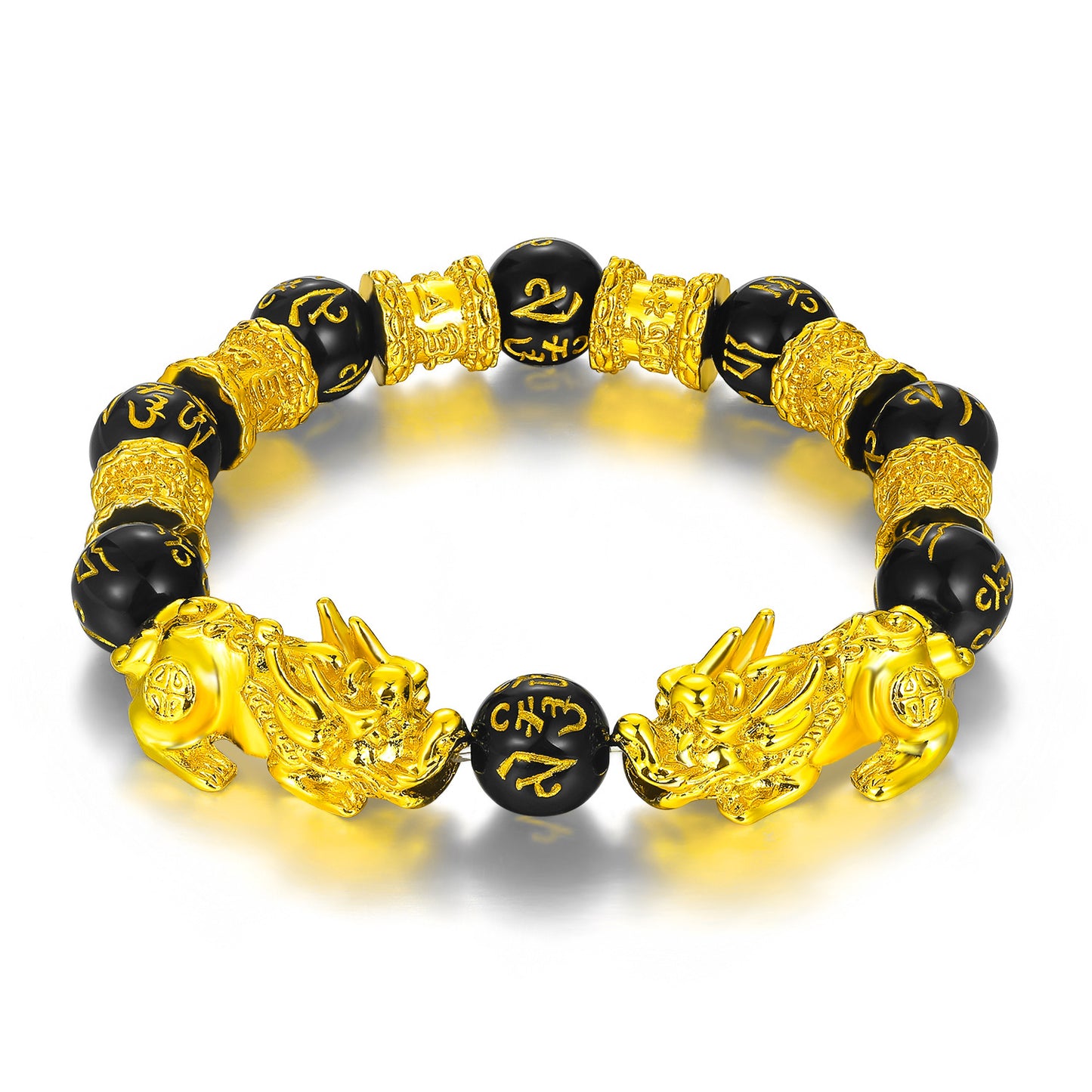 Men's Vietnam Placer Gold Pi Imitation Hard Pure Fast Bracelet