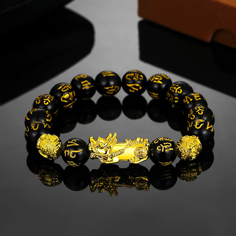 Men's Vietnam Placer Gold Pi Imitation Hard Pure Fast Bracelet