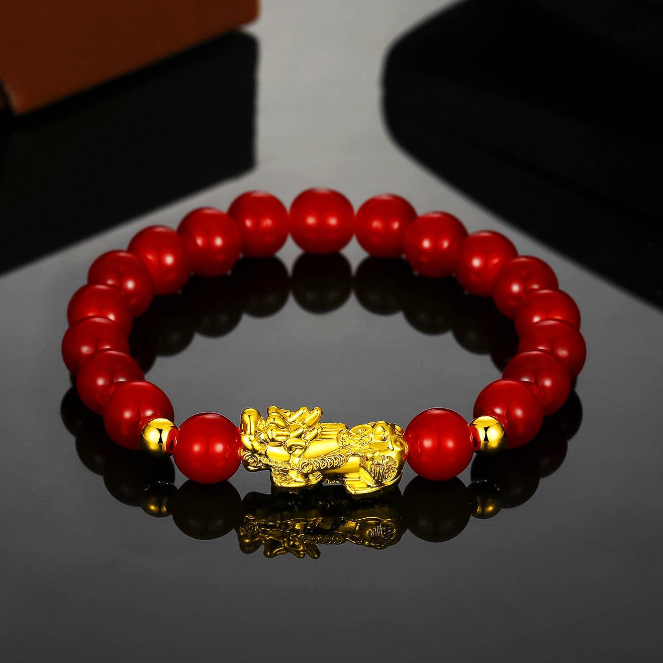 Men's Vietnam Placer Gold Pi Imitation Hard Pure Fast Bracelet