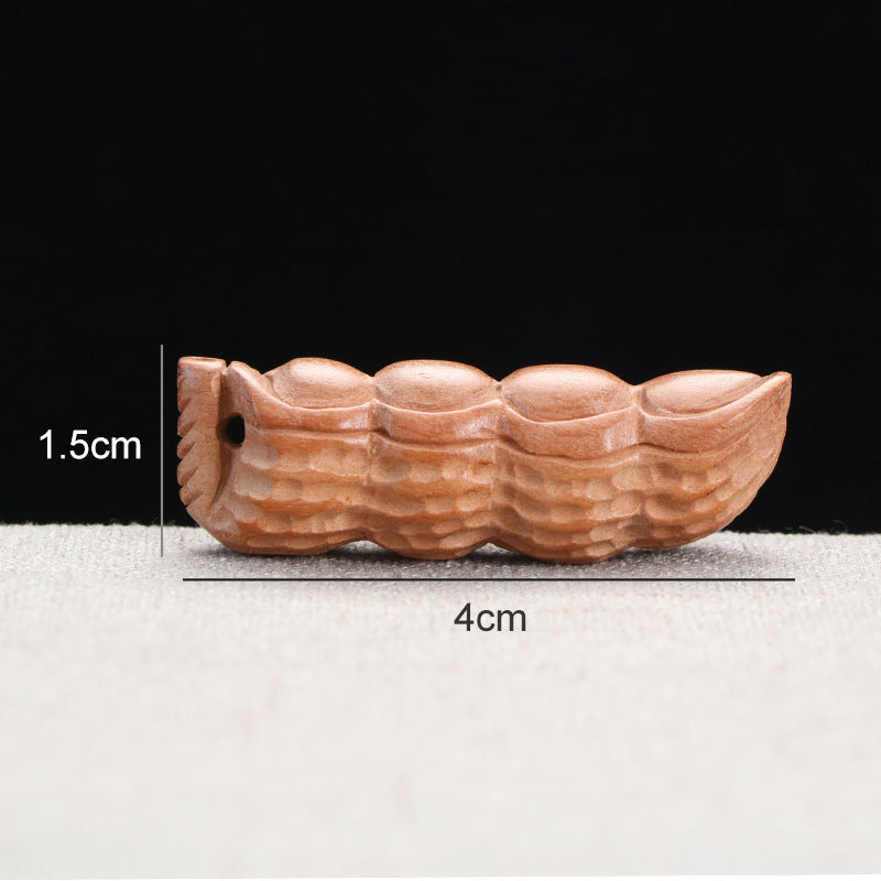 Peach Wood Peanut Business Life Wealth Bracelet