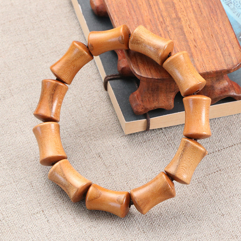 Women's & Men's Wood Bamboo Joint Buddha Beads Couple Pendants