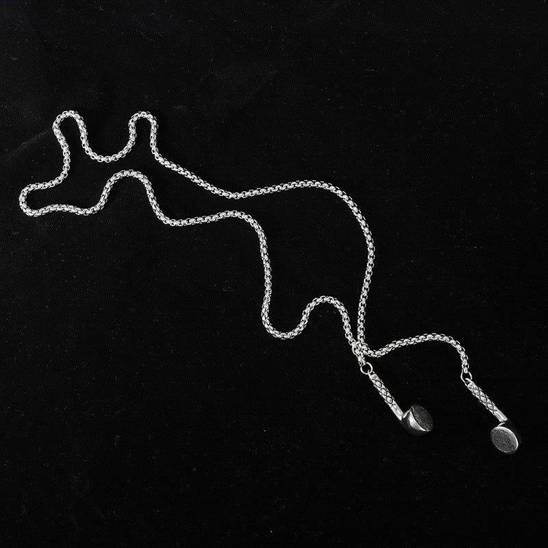 Titanium Steel Cool Earth Hip Hop Disco Fashion Music Pendants