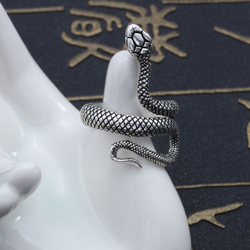 Novelty Creative Spirit Snake Gothic Personality Zodiac Male Ring