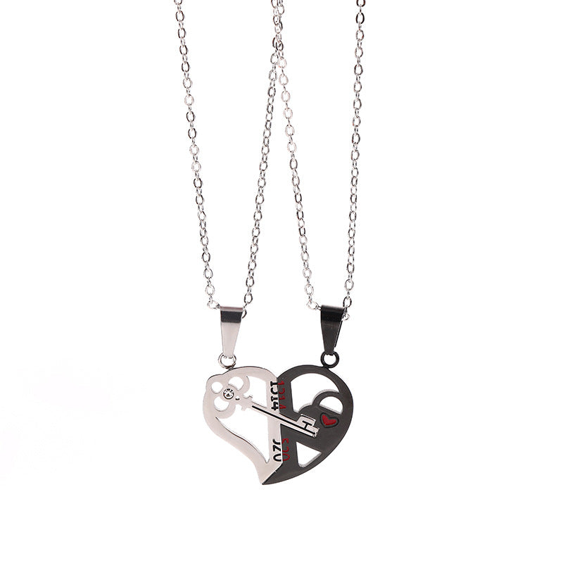 Fashion Key Stitching Niche Design Love Valentine's Day Necklace