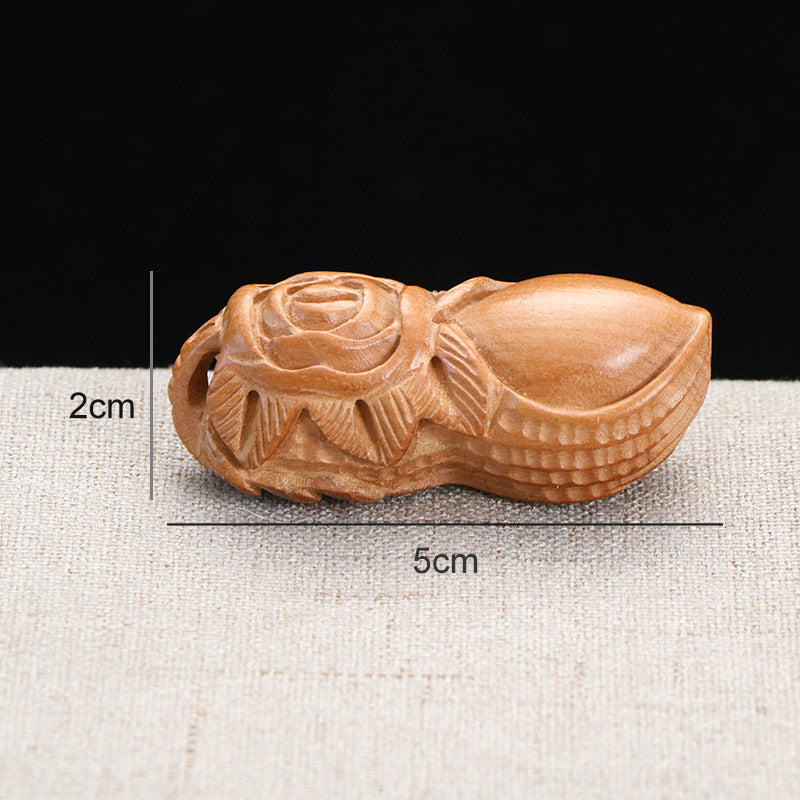 Peach Wood Peanut Business Life Wealth Bracelet