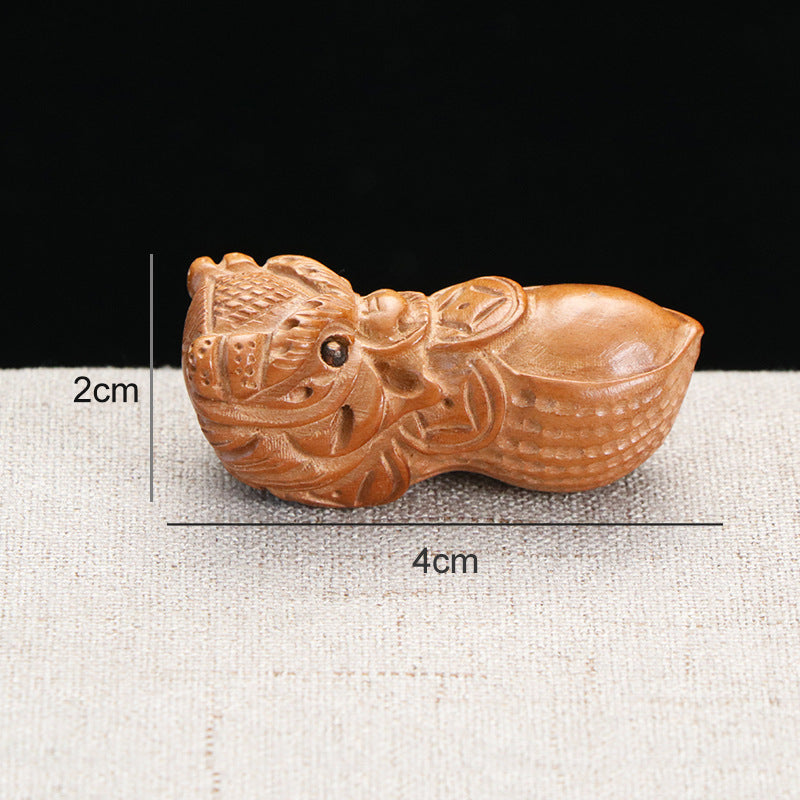 Peach Wood Peanut Business Life Wealth Bracelet