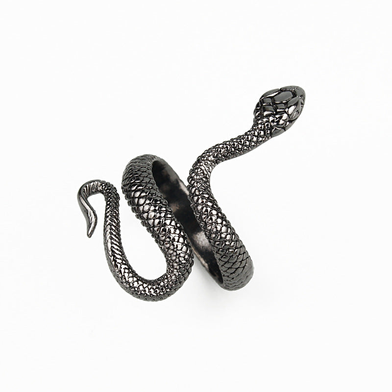 Novelty Creative Spirit Snake Gothic Personality Zodiac Male Ring