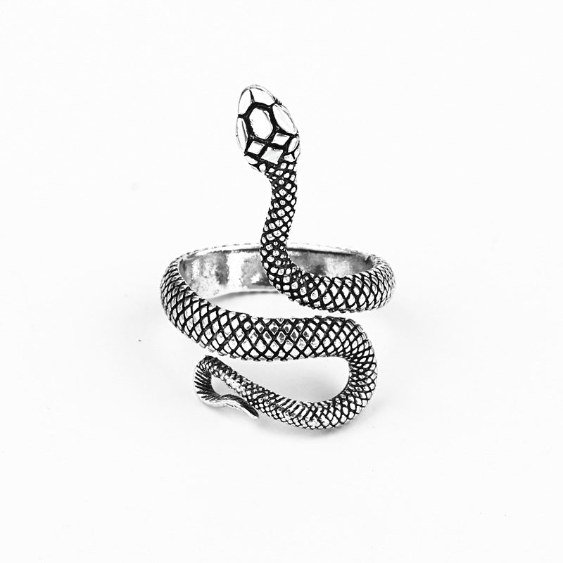 Novelty Creative Spirit Snake Gothic Personality Zodiac Male Ring