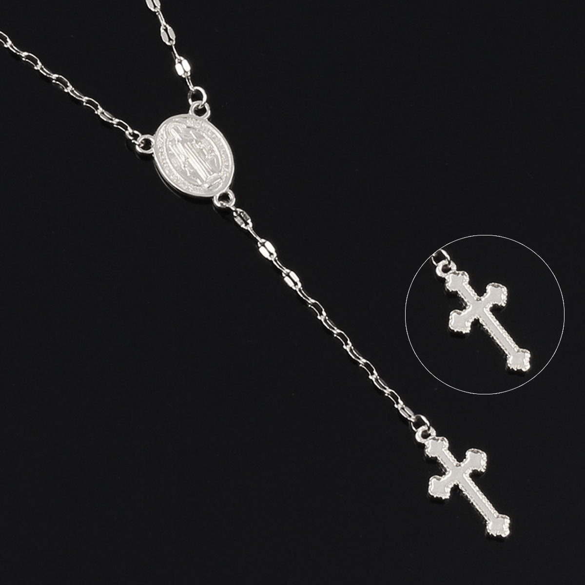 Women's Glamorous Three-color Cross Virgin Fashion Necklaces