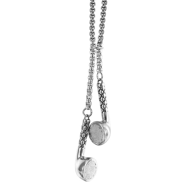 Titanium Steel Cool Earth Hip Hop Disco Fashion Music Pendants