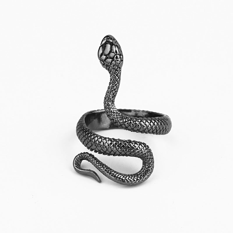 Novelty Creative Spirit Snake Gothic Personality Zodiac Male Ring