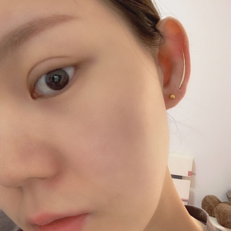 Women's Curved U-shaped Ear Clip Simple Personality Rings
