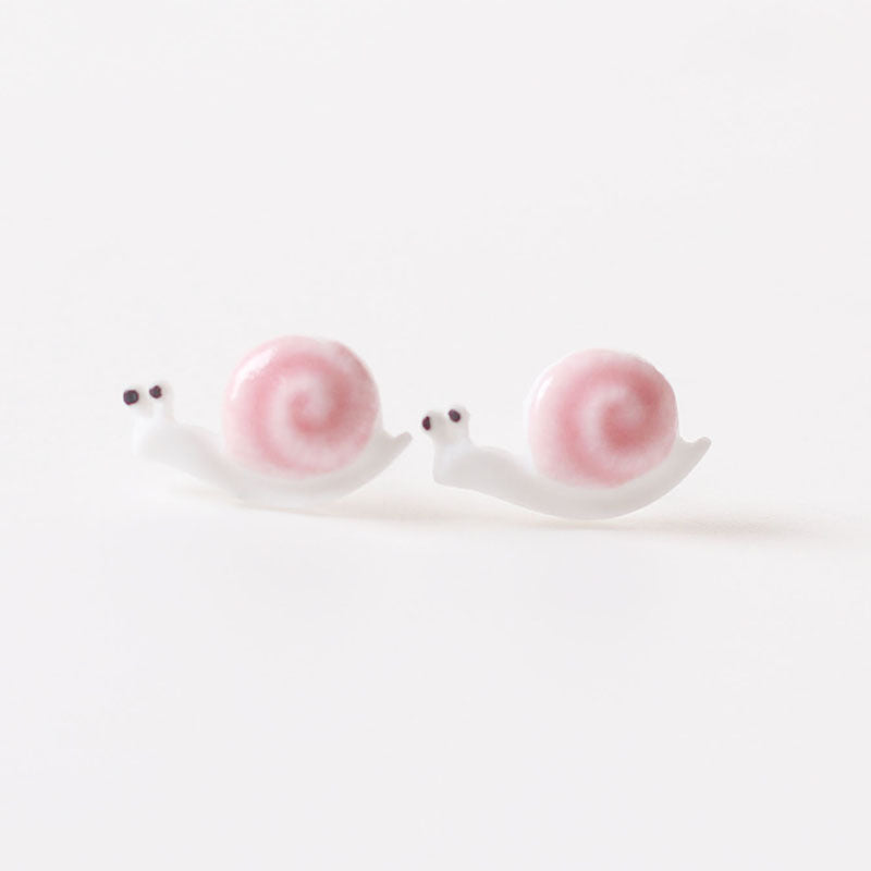 Ceramic Ornament Sweet Fresh Female Gift Steel Earrings