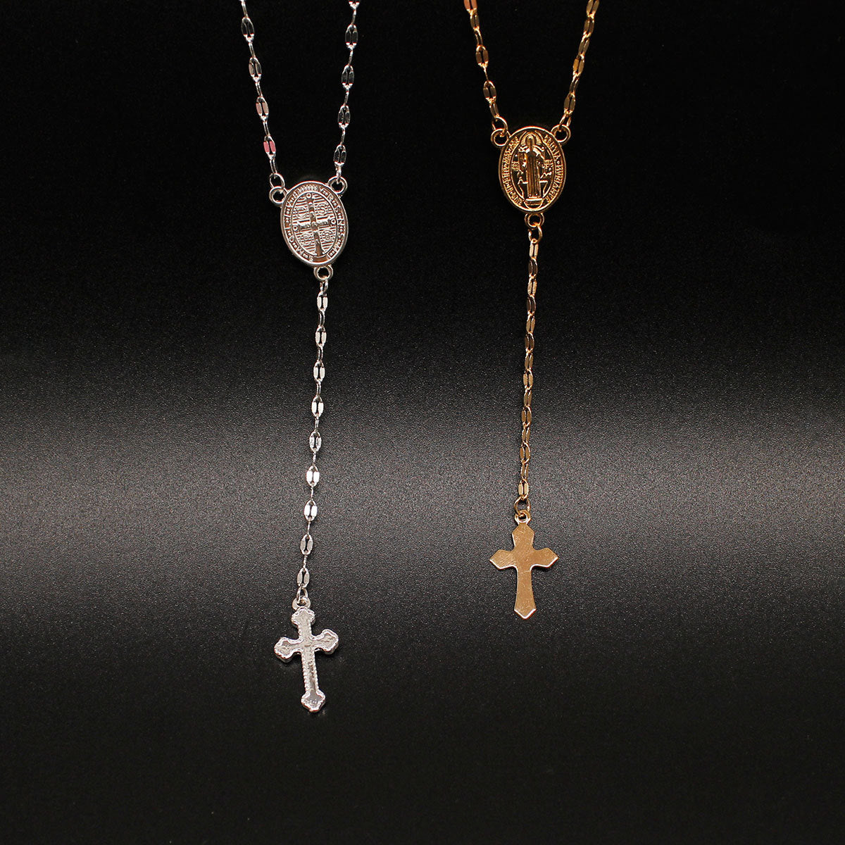 Women's Glamorous Three-color Cross Virgin Fashion Necklaces