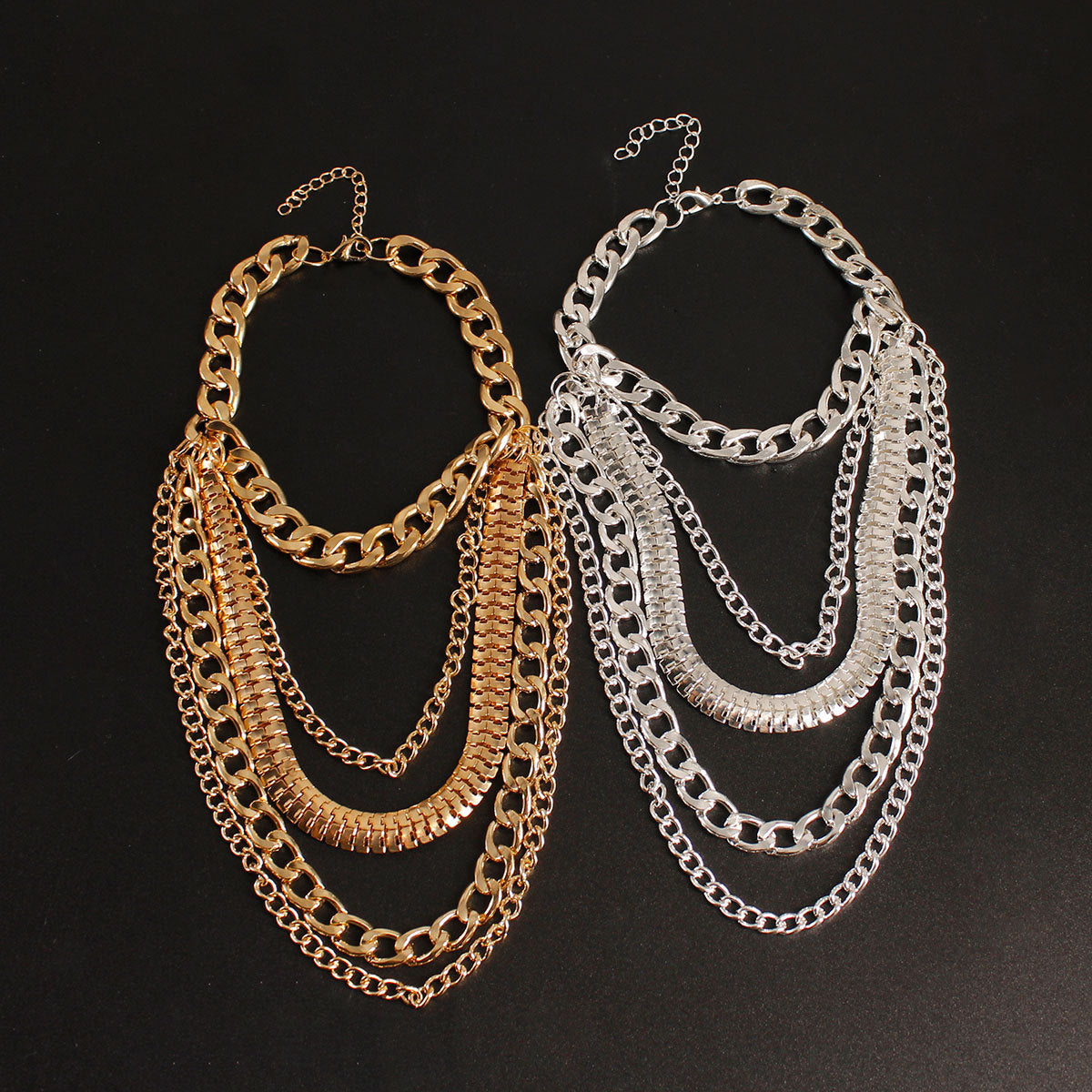 Punk Exaggerated Personality Temperament Chain Tassel Anklets