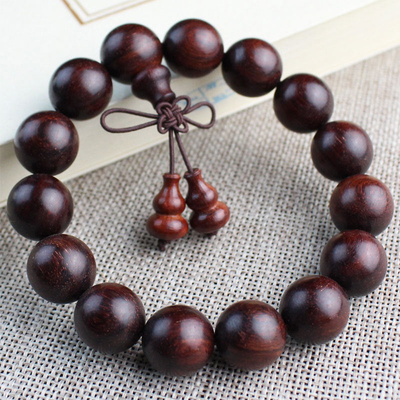 Women's & Men's Red Sandalwood Zambia Rosewood Beads Crafts Like Bracelet