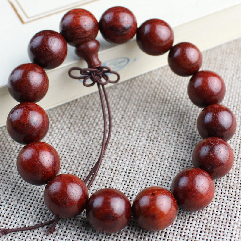 Women's & Men's Red Sandalwood Zambia Rosewood Beads Crafts Like Bracelet