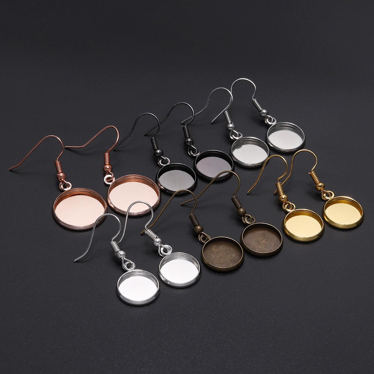 Classy Eardrop Frame Hook Metal Plated Jewelry Accessories