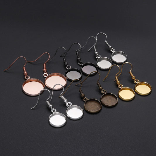 Classy Eardrop Frame Hook Metal Plated Jewelry Accessories