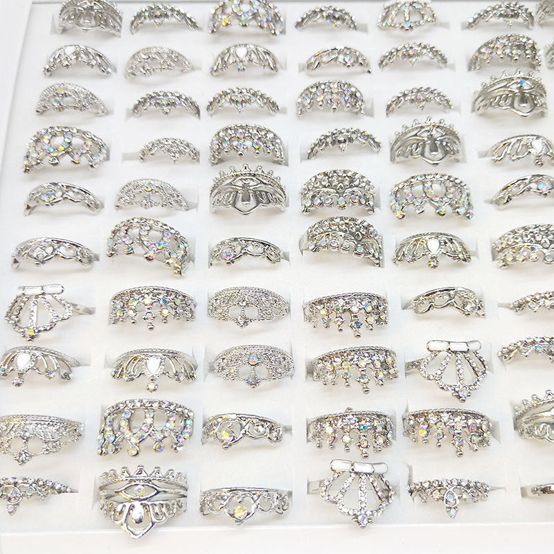 Multi Crown Mixed Alloy Stall Yuan Rings