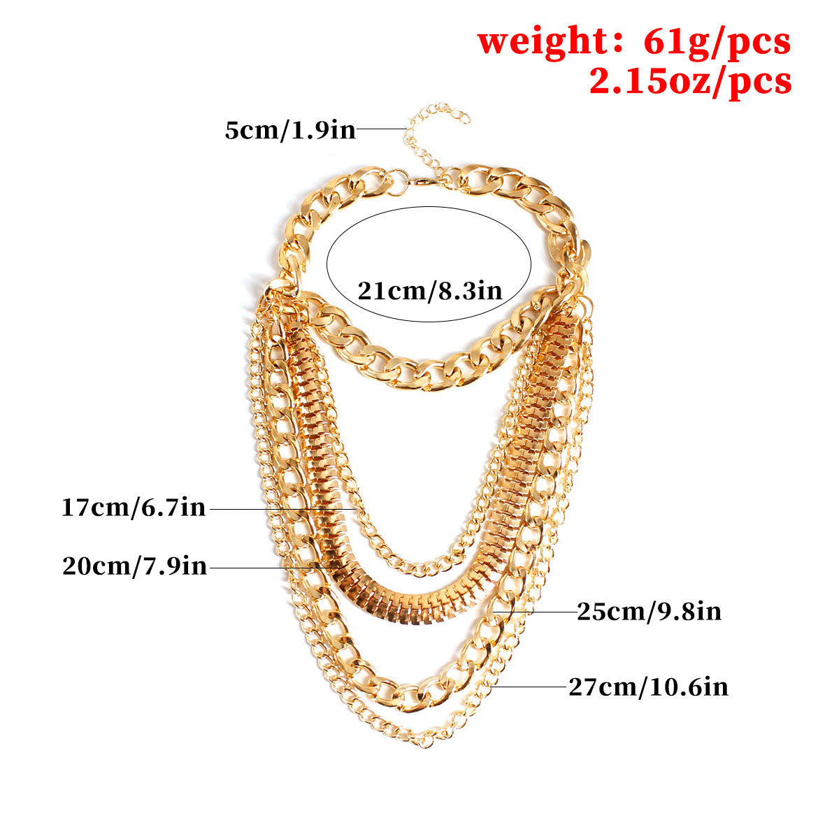 Punk Exaggerated Personality Temperament Chain Tassel Anklets