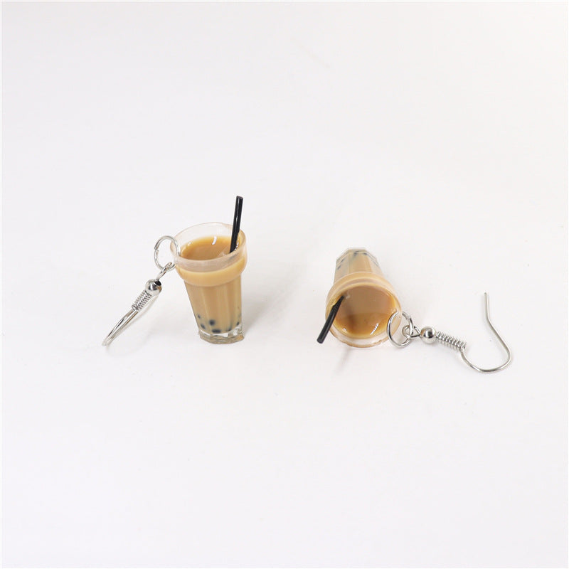 Women's Tea For Trendy Small Personalized Eardrops Ear Stud Earrings