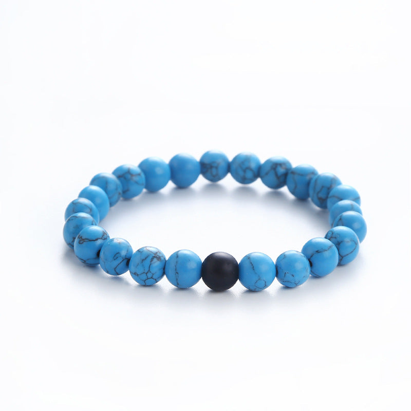 Frosted Beads Turquoise Fashion Handmade Beaded Crafts Bracelet