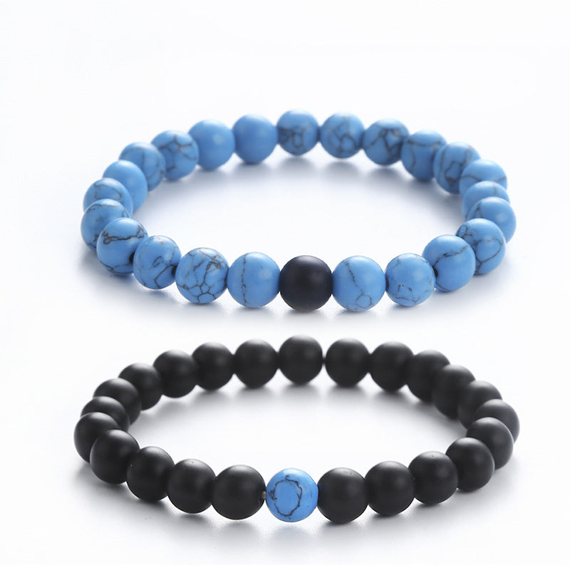 Frosted Beads Turquoise Fashion Handmade Beaded Crafts Bracelet