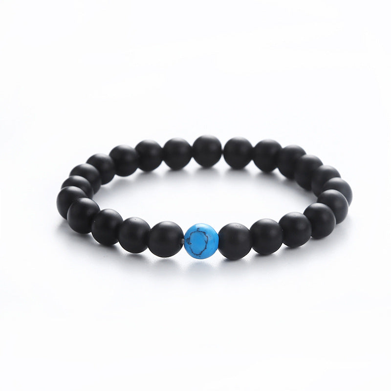 Frosted Beads Turquoise Fashion Handmade Beaded Crafts Bracelet