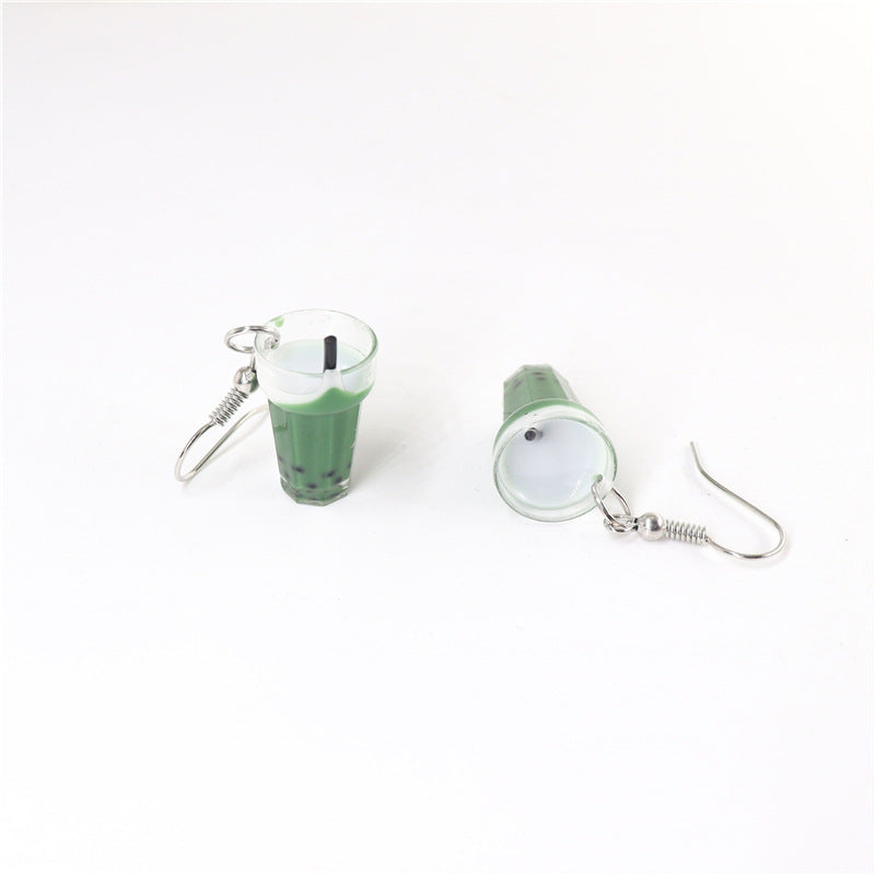 Women's Tea For Trendy Small Personalized Eardrops Ear Stud Earrings