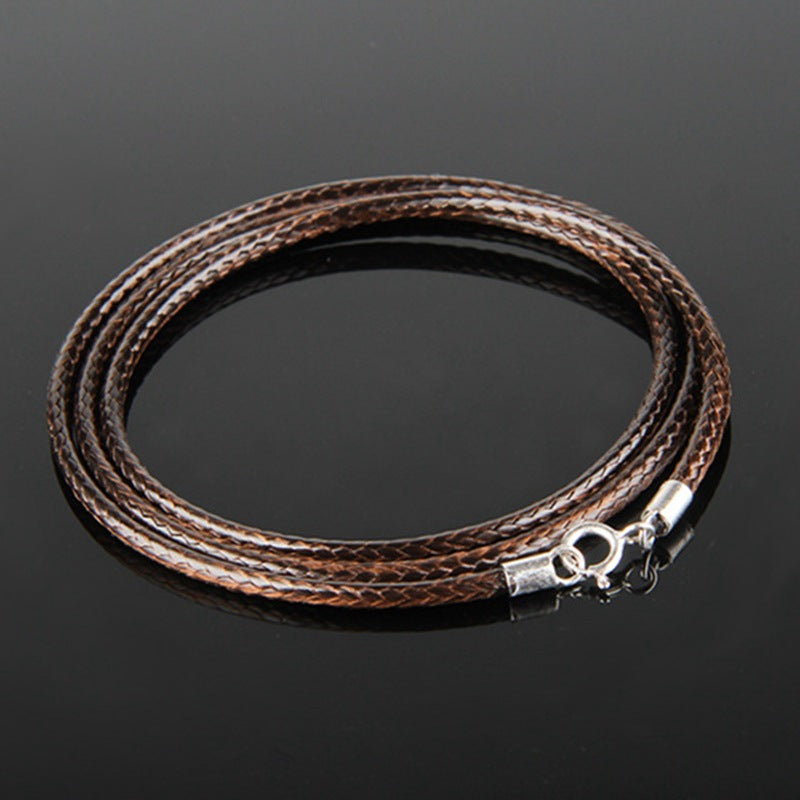 Wax Rope Female Universal Leather Clavicle Necklaces