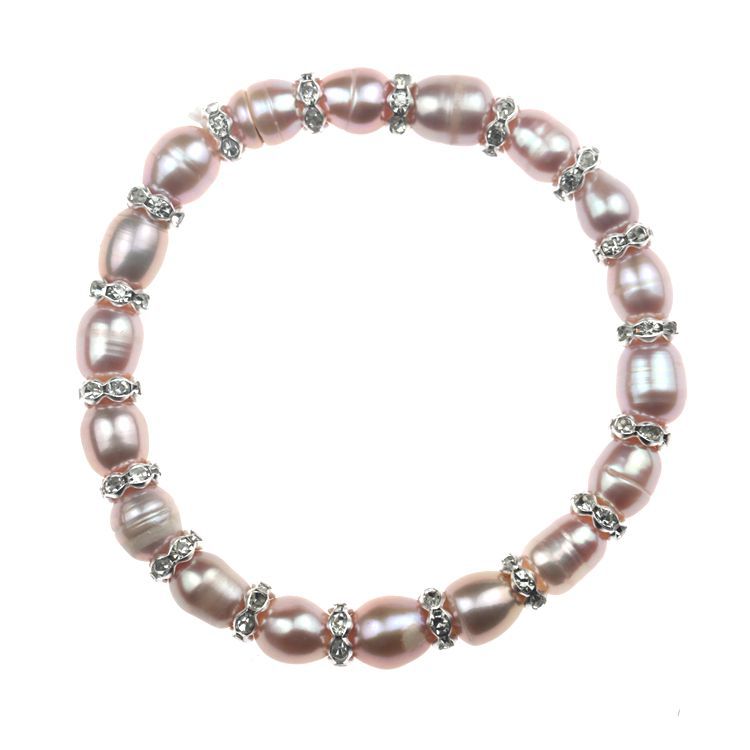 Ornament M-shaped Pearl Jewelry Stall Rubber Bracelets