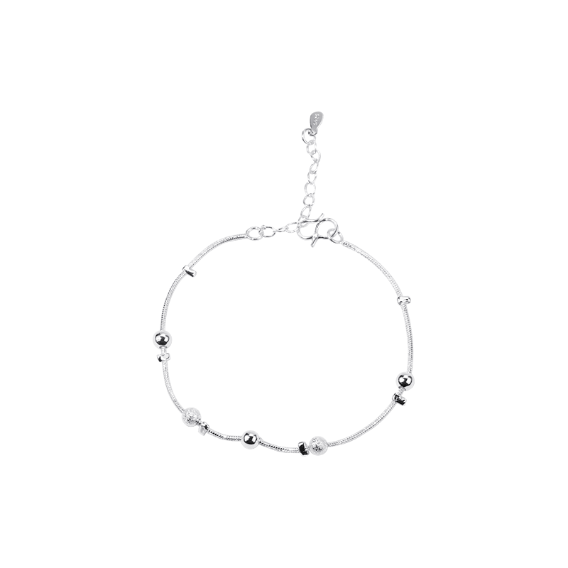 Single-layer Five Beads Light Bead Dull Polish First-class Anklets
