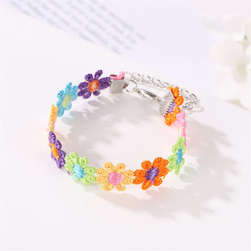 Women's Elegant Colorful Flower Fashion Fashionmonger Small Necklaces