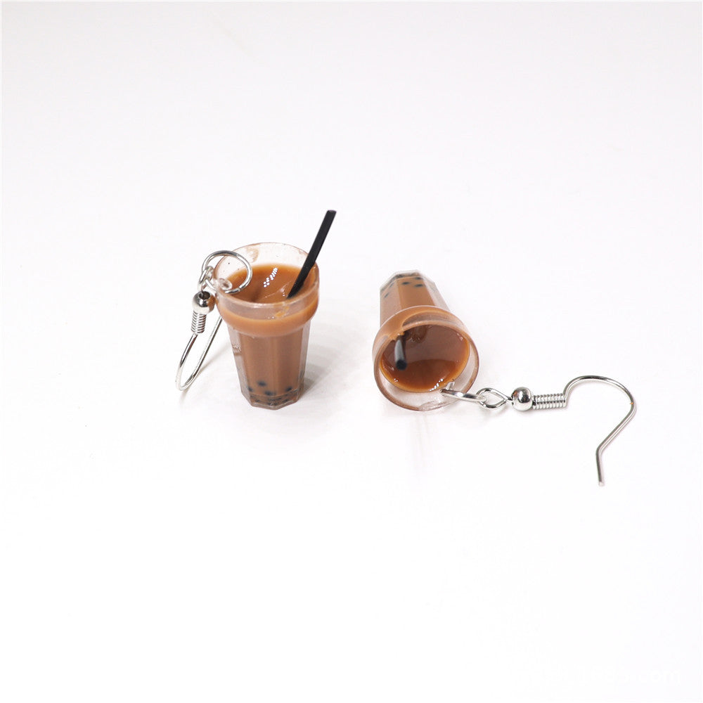 Women's Tea For Trendy Small Personalized Eardrops Ear Stud Earrings