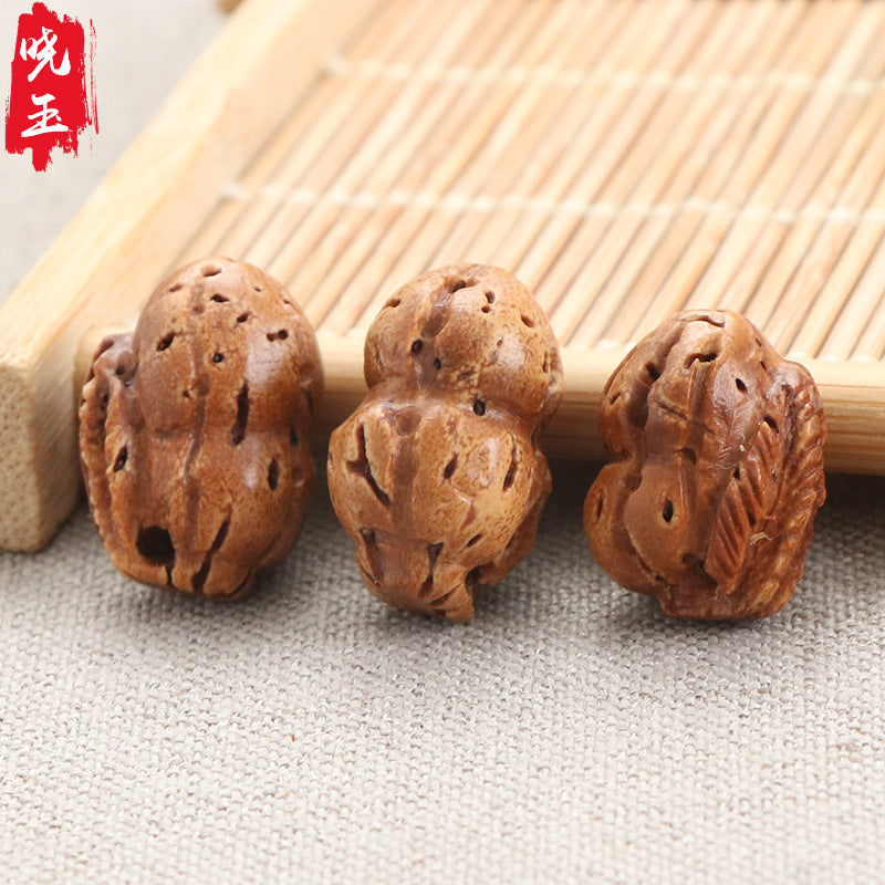 Brain Pattern Peach Pit Gourd Peanut Cornucopia Life Bracelet